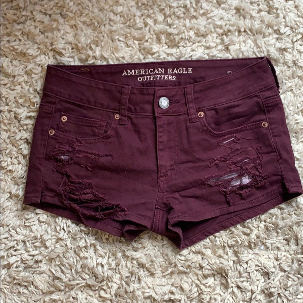 American eagle shortie ripped distressed shorts 4